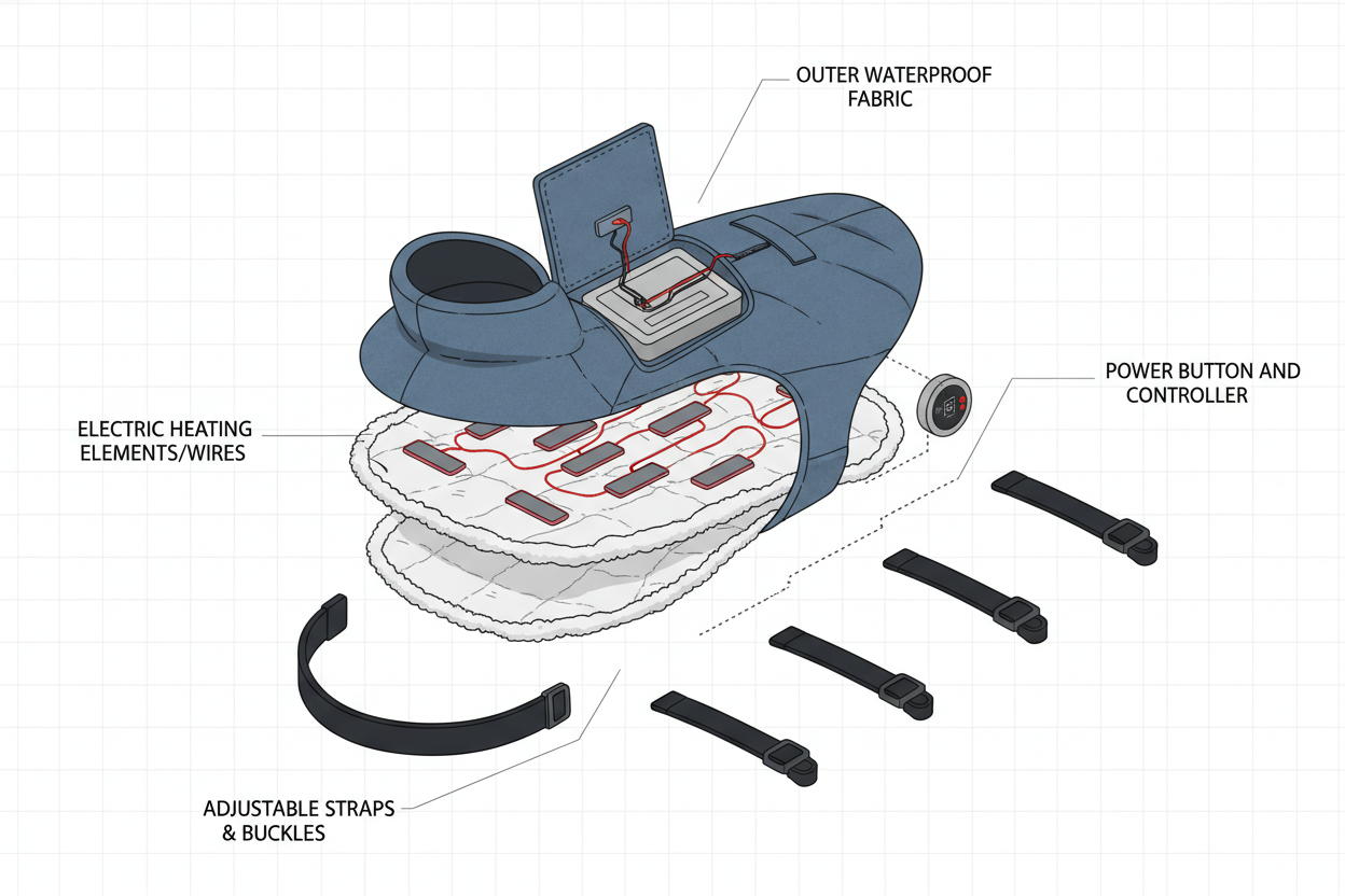 狗电加热夹克拆解图